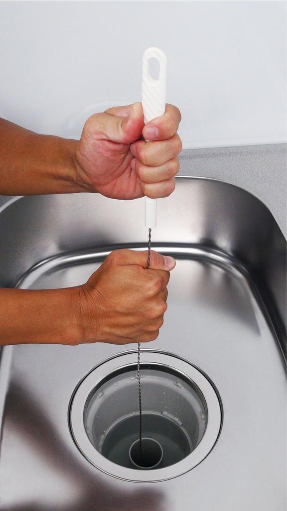 KAKUDAI Pipe Cleaner, 1m, for Drain Cleaning, 605-020