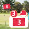 Golf Fahne, 49 X 32 Cm, Rote Fahne für Training, Outdoor Golfer, Geschenkidee