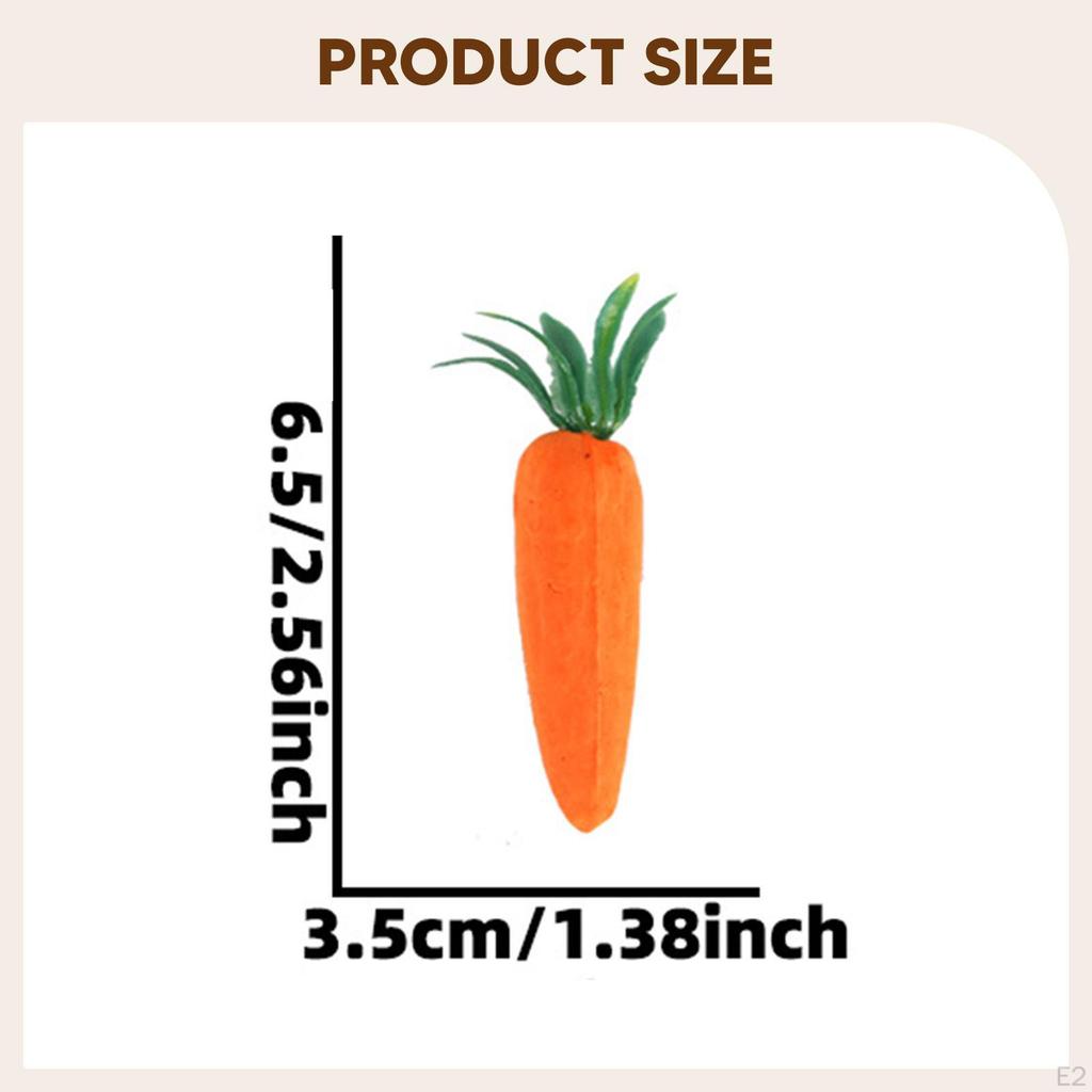 12x Artificial Carrots Ornament Vegetable Model Simulated for Wedding Glass Jar