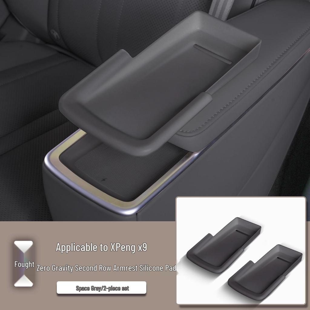 Silicone Anti-slip Dustproof Pad for Xpeng X9 Armrest Wireless Charging