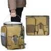 Outdoor Camping Bucket Organizer Large Capacity Fishing Tackle Bag Storage Bag Gardening Bag for Fishing Camping Hiking