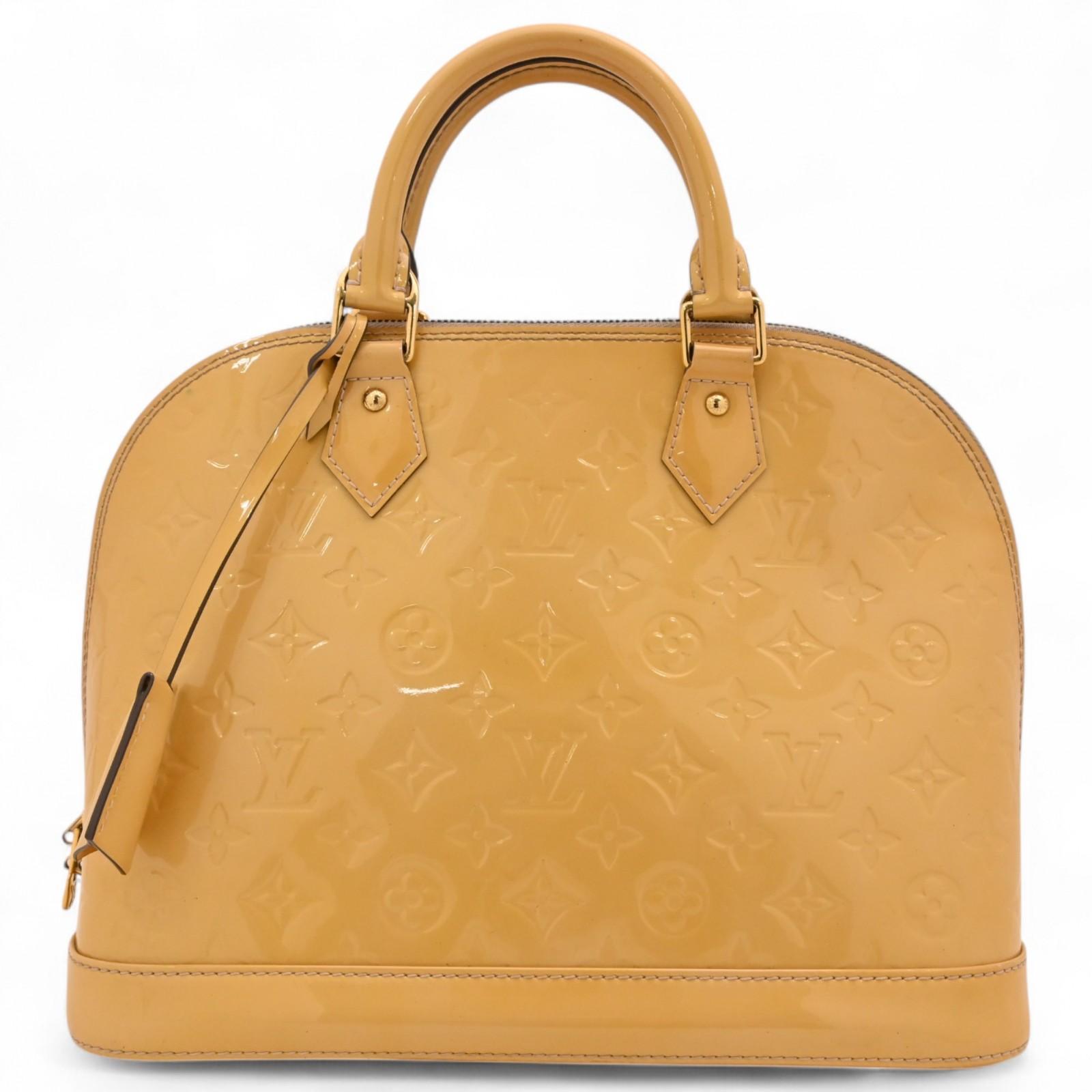 

Auth Louis Vuitton Vernis Alma PM Handbag lv8848ea