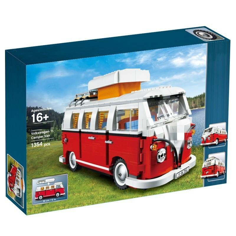 Volkswagen Bus T1 Building Blocks Set With Diy Assembly For Kids And Adults