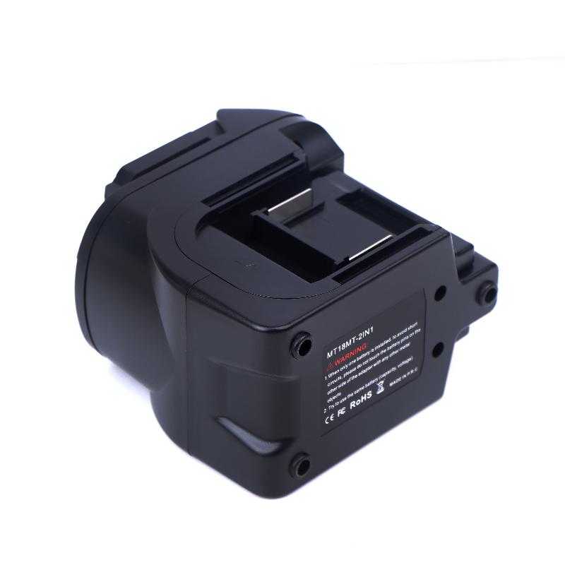 2 In 1 Battery Adapter Converter Portable Li-Ion Battery Adapter For 18V Cordless Power Tools Accessories