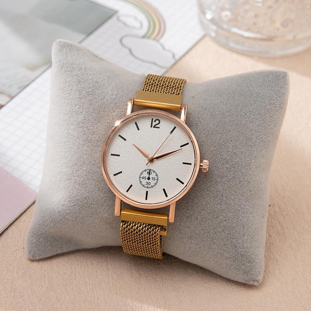 Brand Women Watch Rose Gold Dial Stainless Steel Mesh Strap Casual Fashion Dropshipping Quartz Women Watches