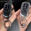 Transparent Black Tpu For Honda Civic Accord Hr-V Cr-V Crv    Remote Car Key Case Cover Fob Bag Keychain Accessories