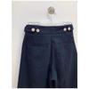 Zuose Women's Navy Wide-Leg Trousers