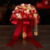 Elegant Chinese Wedding Bridal Bouquets Traditional Modern Design Artificial Flower For Bride Ceremony