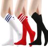 Black White Striped Long Socks Women Sexy Over Knee Thigh High Socks Over The Knee Stockings Ladies Girls Warm Long Tube Socks
