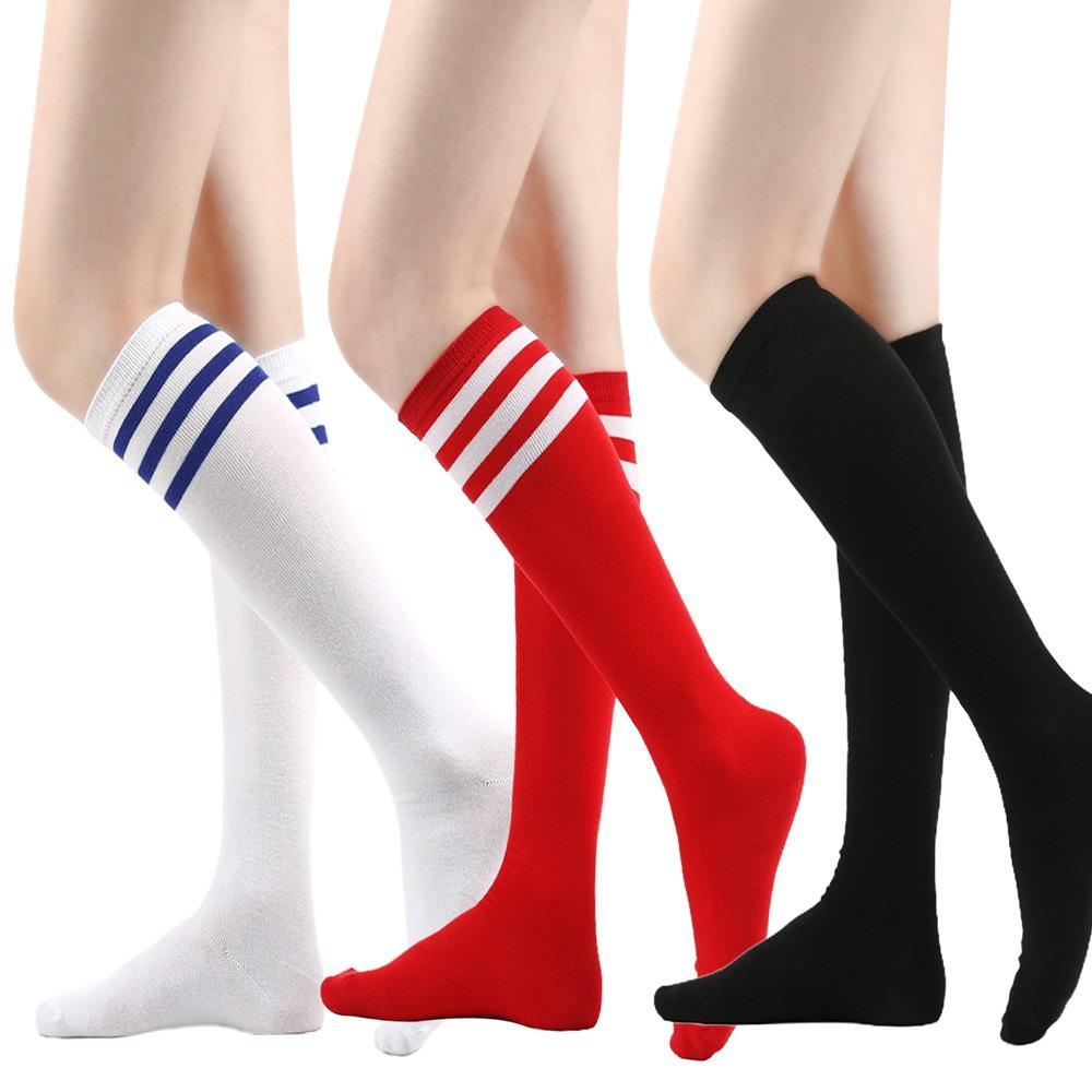 Black White Striped Long Socks Women Sexy Over Knee Thigh High Socks Over The Knee Stockings Ladies Girls Warm Long Tube Socks