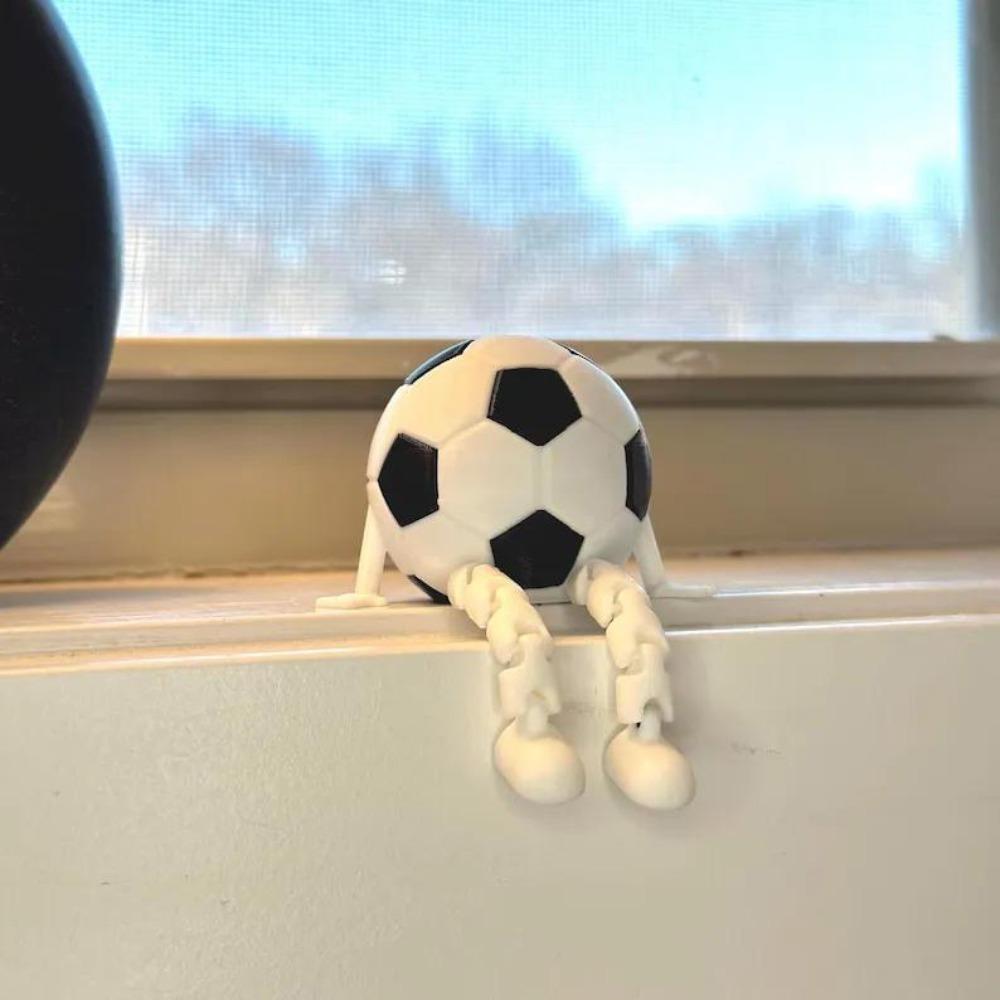 New 3D Printed Sports Ball Figurine Movable Unique Full Articulated Sports Ball Modle Kid Toy Home Living Room Decor