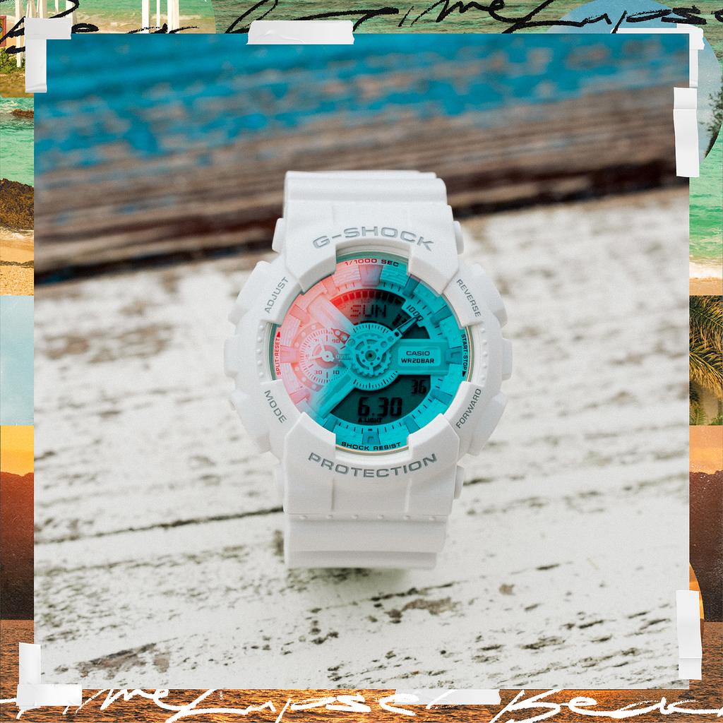 Casio G-SHOCK Men's Resin 200M Water Resistant Digital Shock Resistant Quartz Watch GA-110TL-7A
