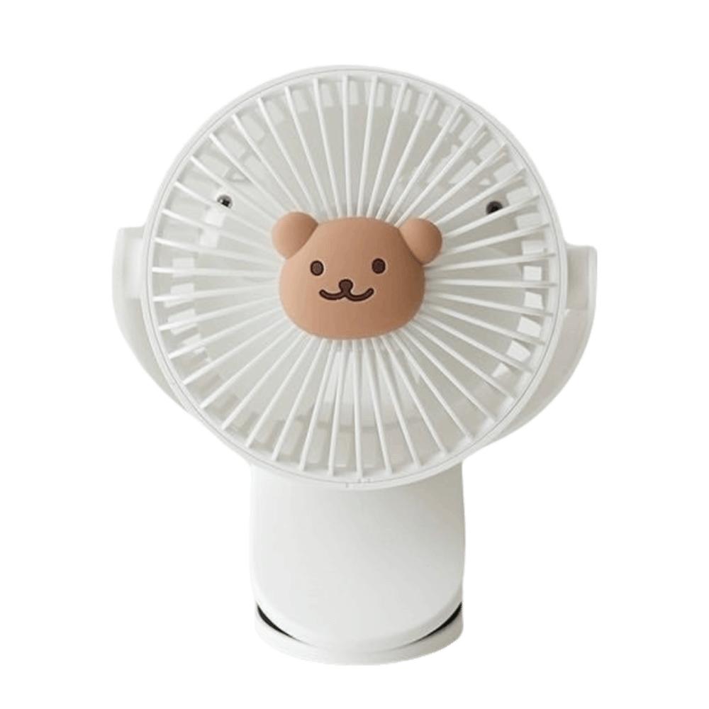 

3 Speeds Portable Outdoor Fan Lithium Battery Clip On Electric Fan for 3.7V1200mAh Outdoor Use Bear