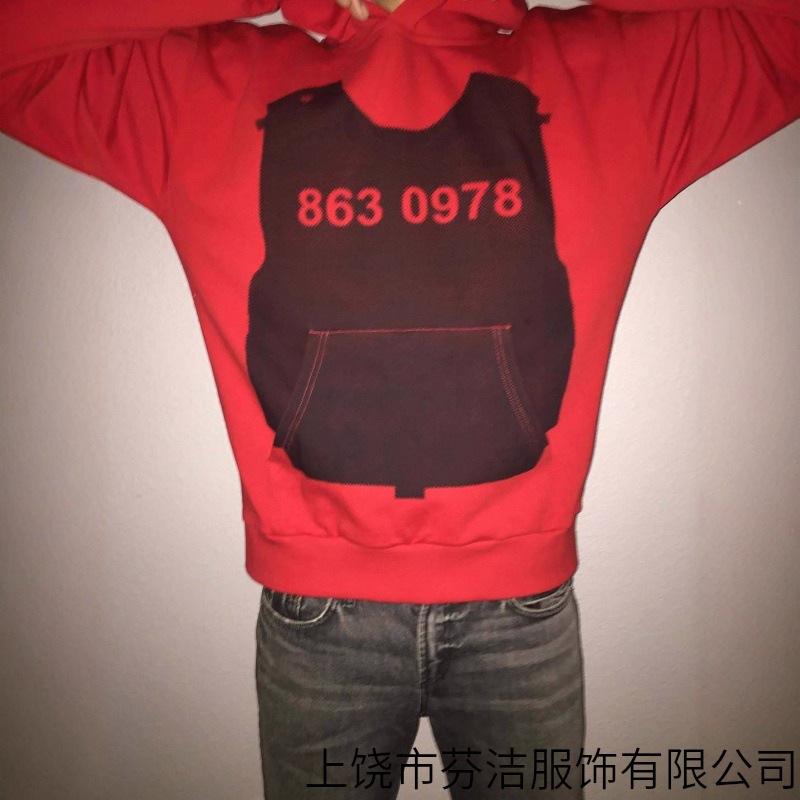 Maglione pullover a maniche lunghe stile street europeo e americano maglione alla moda felpa con cappuccio stampata in 3D personalizzata giacca retrò