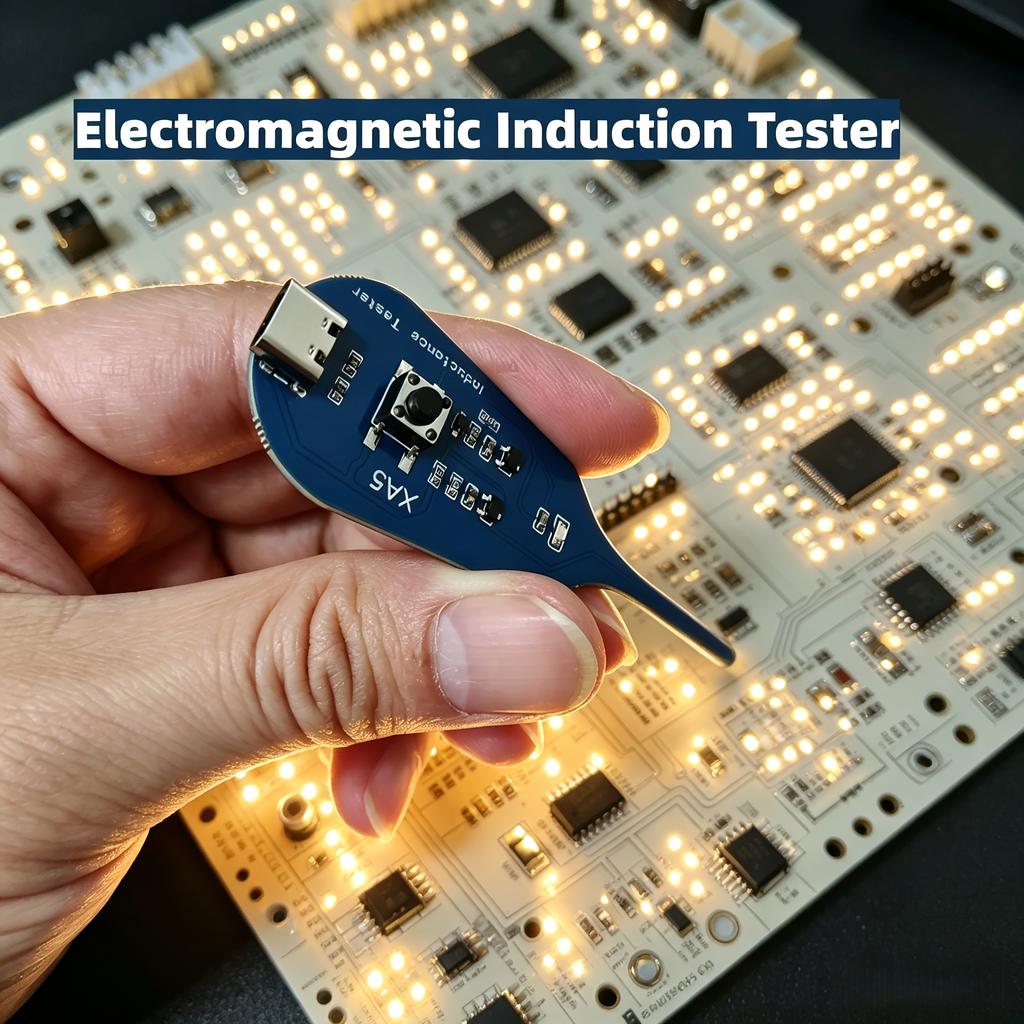 2 Pcs Electromagnetic Induction Tester, Phone Repair Inductor Fault Detector, Portable Type-C Circuit Continuity Checker