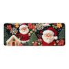 Christmas Kitchen Anti-slip Mat Carpet Flannel Doormat