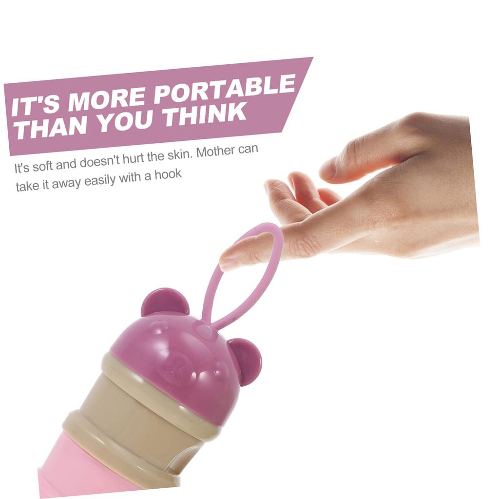 Portable Milk Powder Dispenser Set Of 2 Three Layer Storage Case For Dispenser Detachable