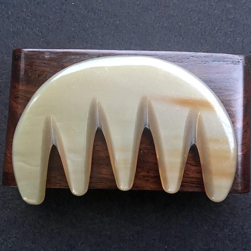 Beiduoyang Natural Yak Horn Meridian Massage Comb