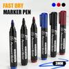 3mm Waterproof Oil-Based Large Tip Marker - Fade-Resistant, Non-Erasable, Convenient Large Capacity Pen