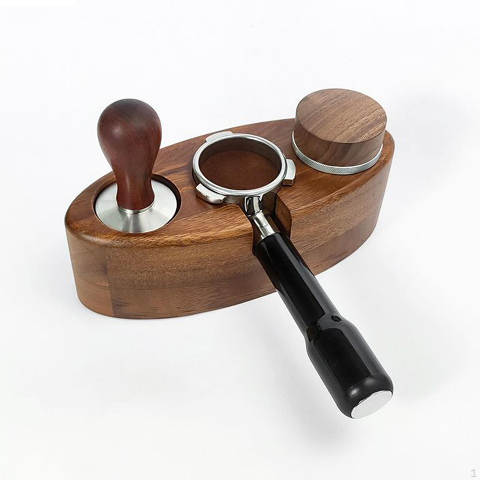 

Coffee Tamper Station Stand Espresso Distributor Base Tampering Mat Nonslip Support 51mm 54mm