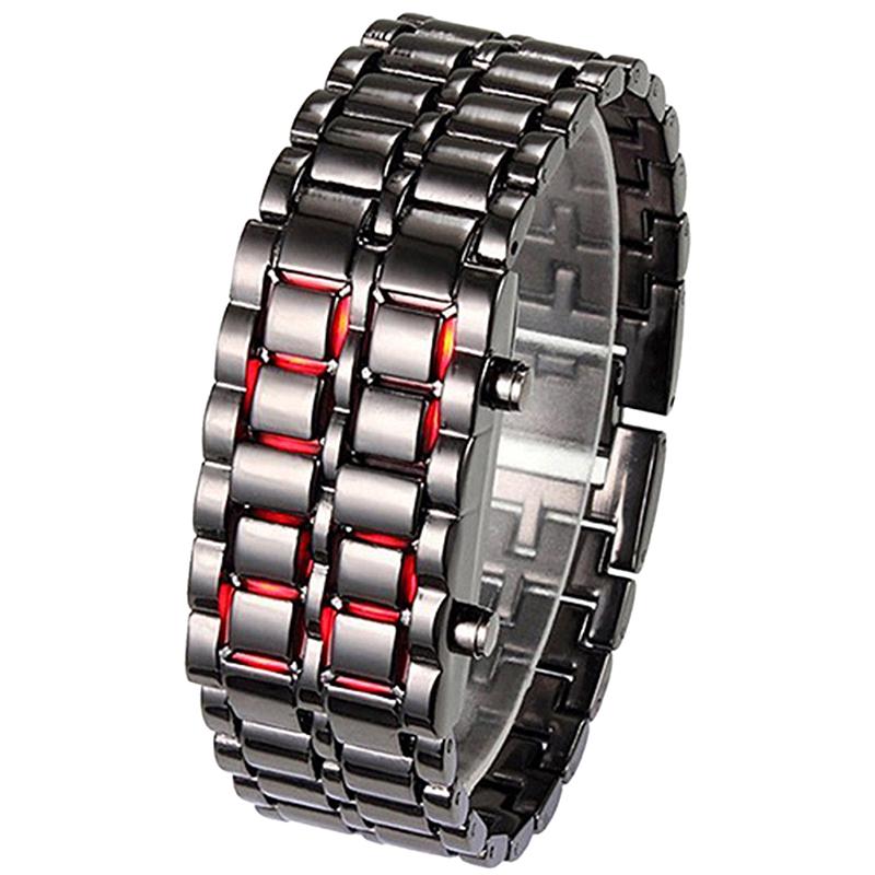 

Lava Style Men Iron Metal Led Digital Sport Wrist Watch Couple Wathes Gifts as the picture