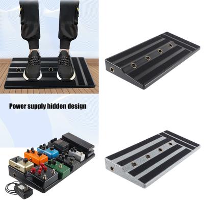 Mallette Robuste pour Pédalier de Guitare Planche pour Pédales d'Effets de Guitare Accessoires pour Pédales de Guitare Panneau pour Pédales de Guitare avec Bande Adhésive