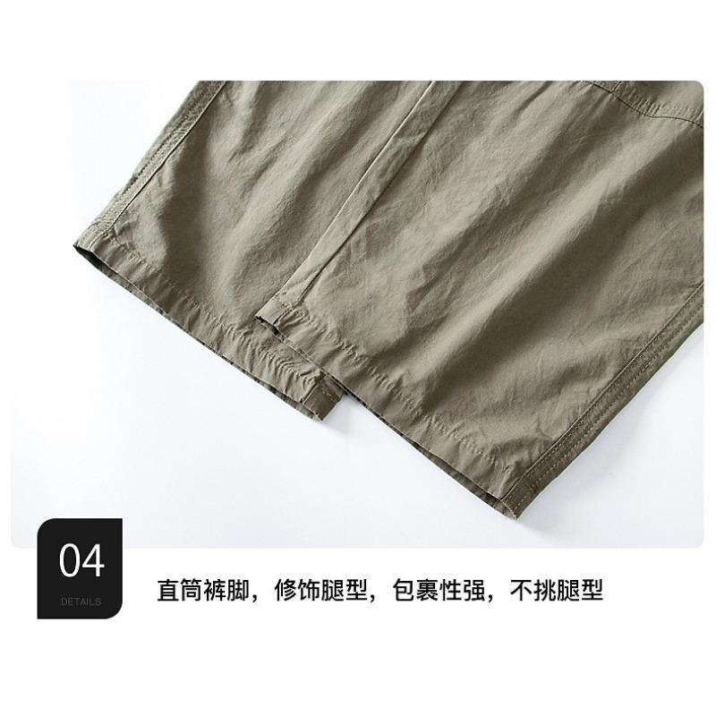Boys Casual Loose Straight Wide Leg Thin Cargo Long Pants For Kids