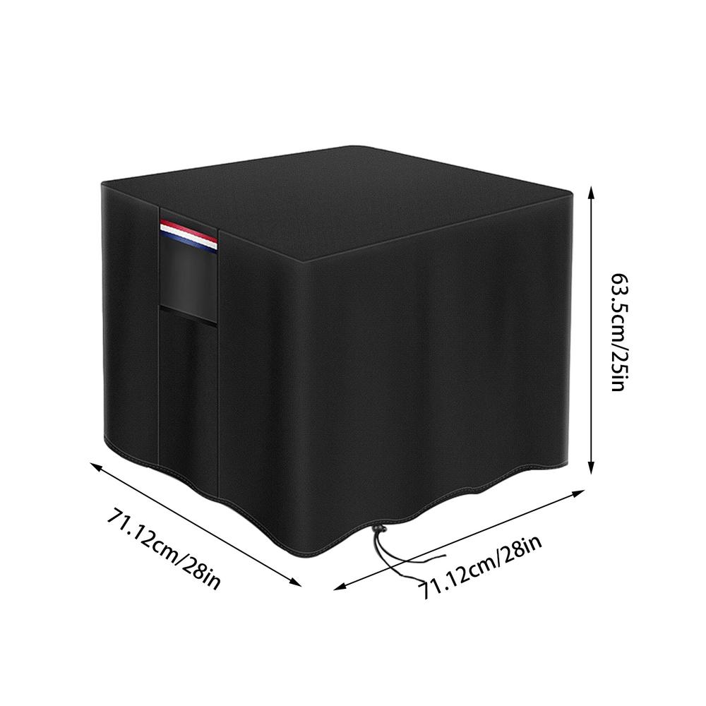 

Прямоугольный чехол для костра на открытом воздухе, ветрозащитный чехол для стола, герметичный чехол для костра для всесезонного использования