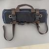 Heavy-Duty Waxed Canvas Tool Roll Bag Roll Tool Roll Up Bag Sturdy 15-Pockets Roll  Electrician