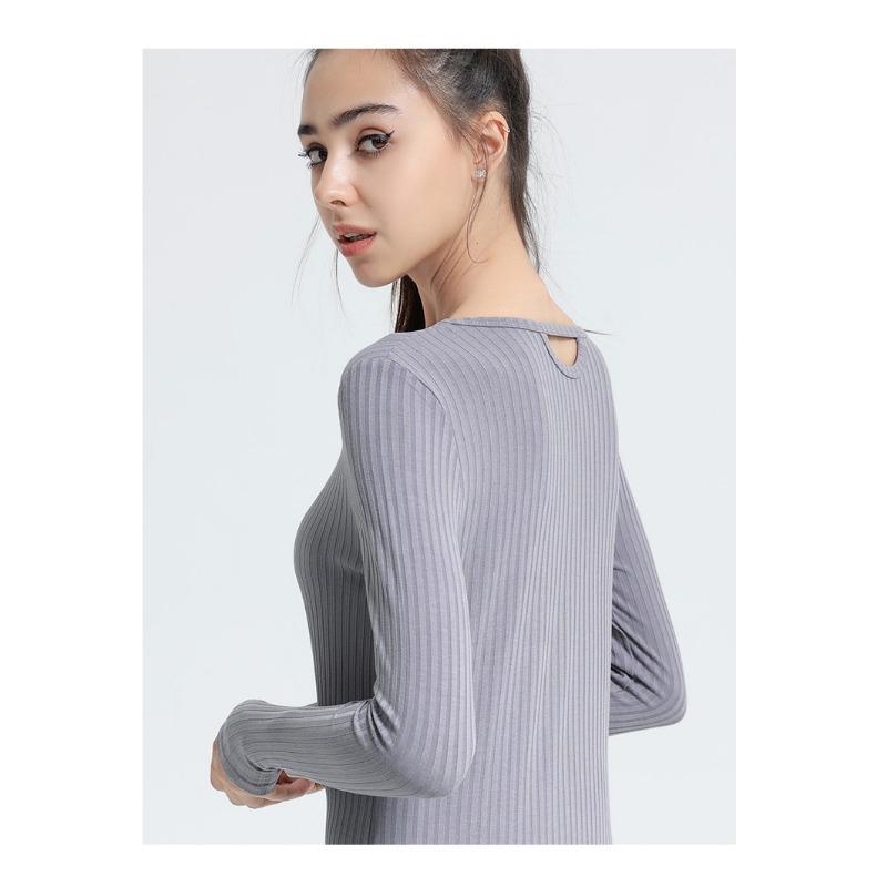 Damska sportowa, obcisła, długa, z rozcięciem, joga, top fitness