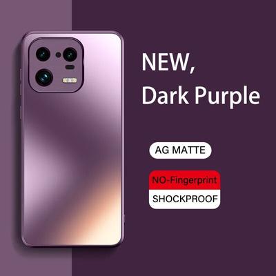 Funda de vidrio mate de silicona AG para Xiaomi Mi 14 13 13T 12 12x 12T 11 Ultra 10 Poco F3 F4 F5 Pro Lente de cámara esmerilada Funda protectora a prueba de golpes