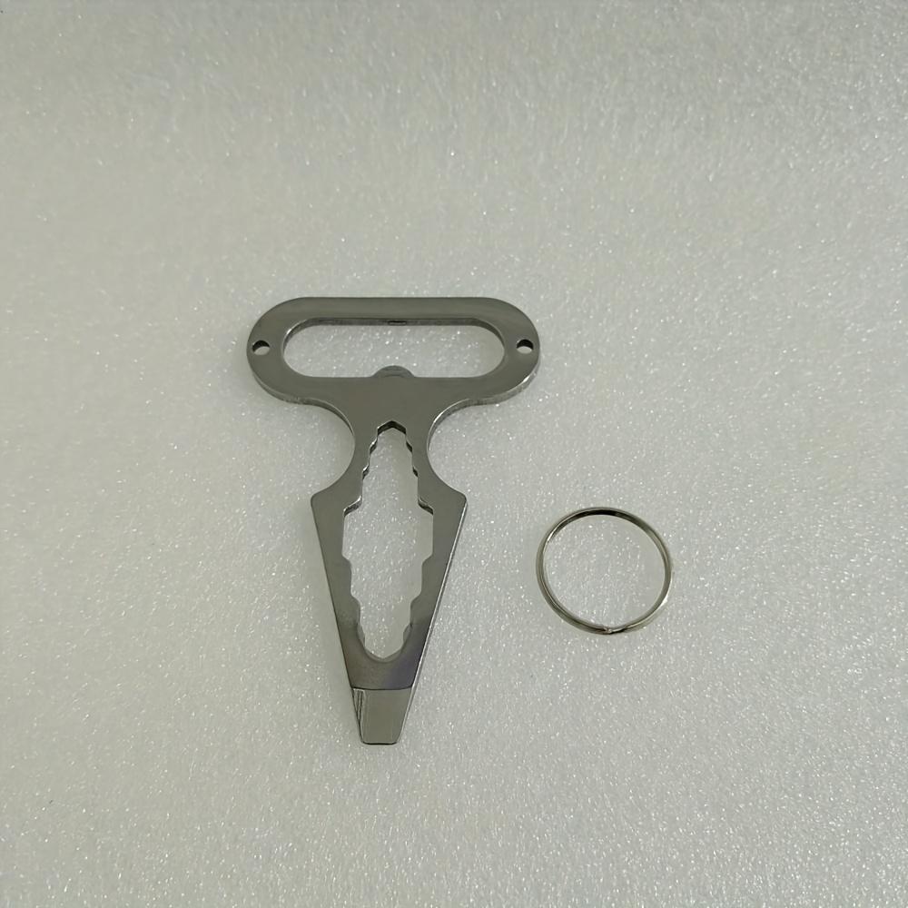 

1 шт. Товари для кемпінгу на відкритому повітрі EDC Самооборона Шип-ключ Багатофункціональний інструмент Портативна відкривачка для пляшок срібний