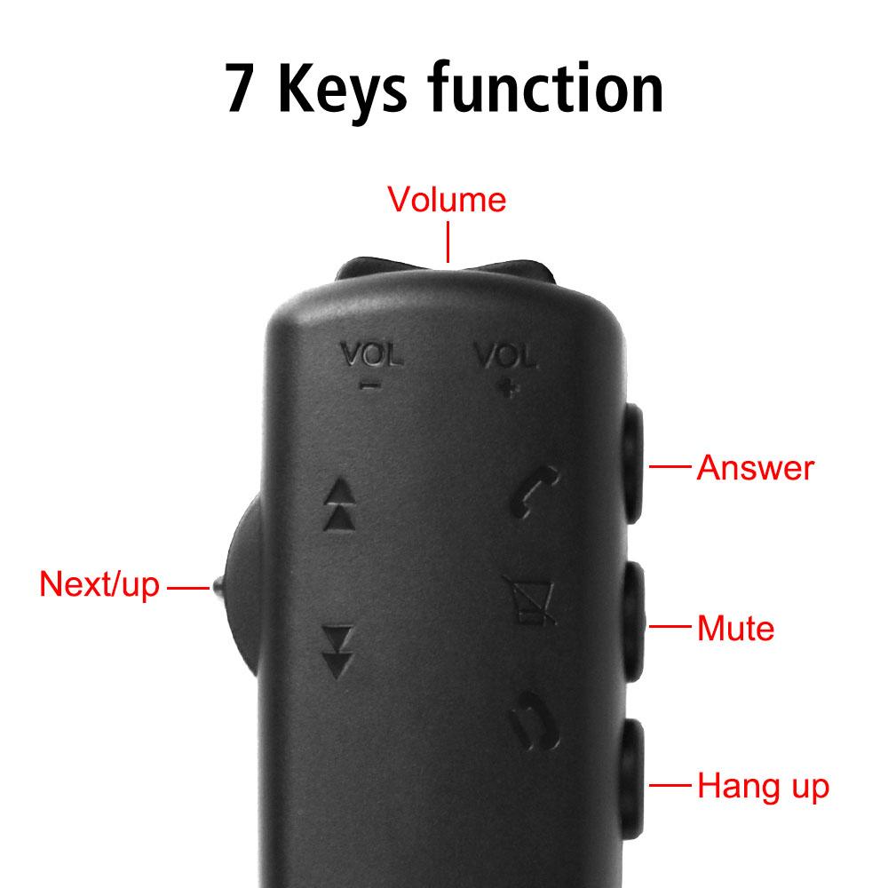 Car Steering Wheel Control Button Universal 7 Keys Remote Control for Car Radio Android DVD GPS Multimedia Navigation Head Unit