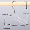 Transparent Acrylic Lingerie Hanger with S-Shaped Hook for Clothes, Fabrics, and Children's Wear.