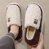 Home Cotton Slippers Winter Bag Heel Plush Warm Non-slip Cartoon Bear Winter Cotton Shoes Winter