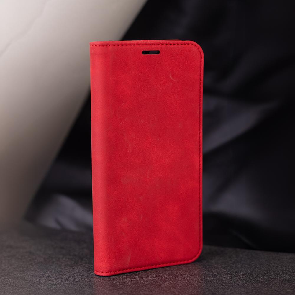 Etui Smart Suede Do Iphone 16 Pro 6,3" Czerwone