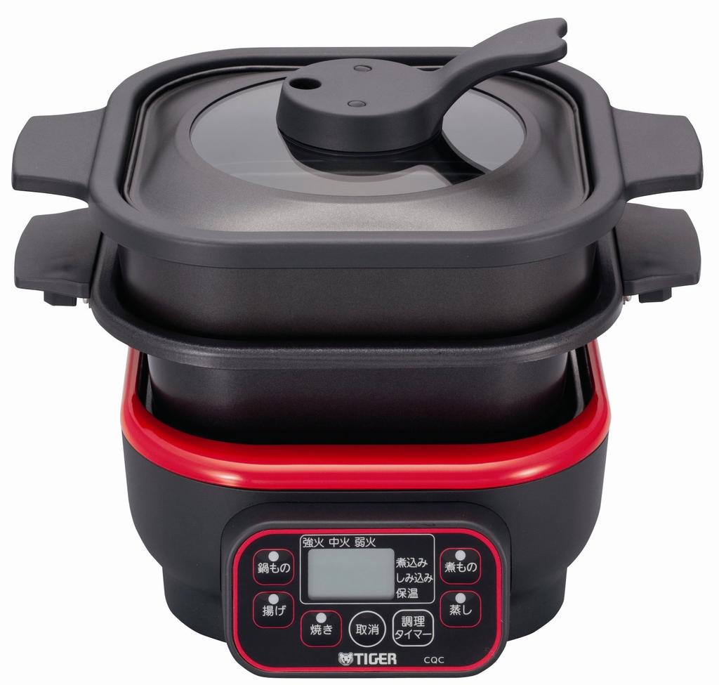 Tiger Microcomputer Table Cooker, Tomato Red, CQC-A070-RT