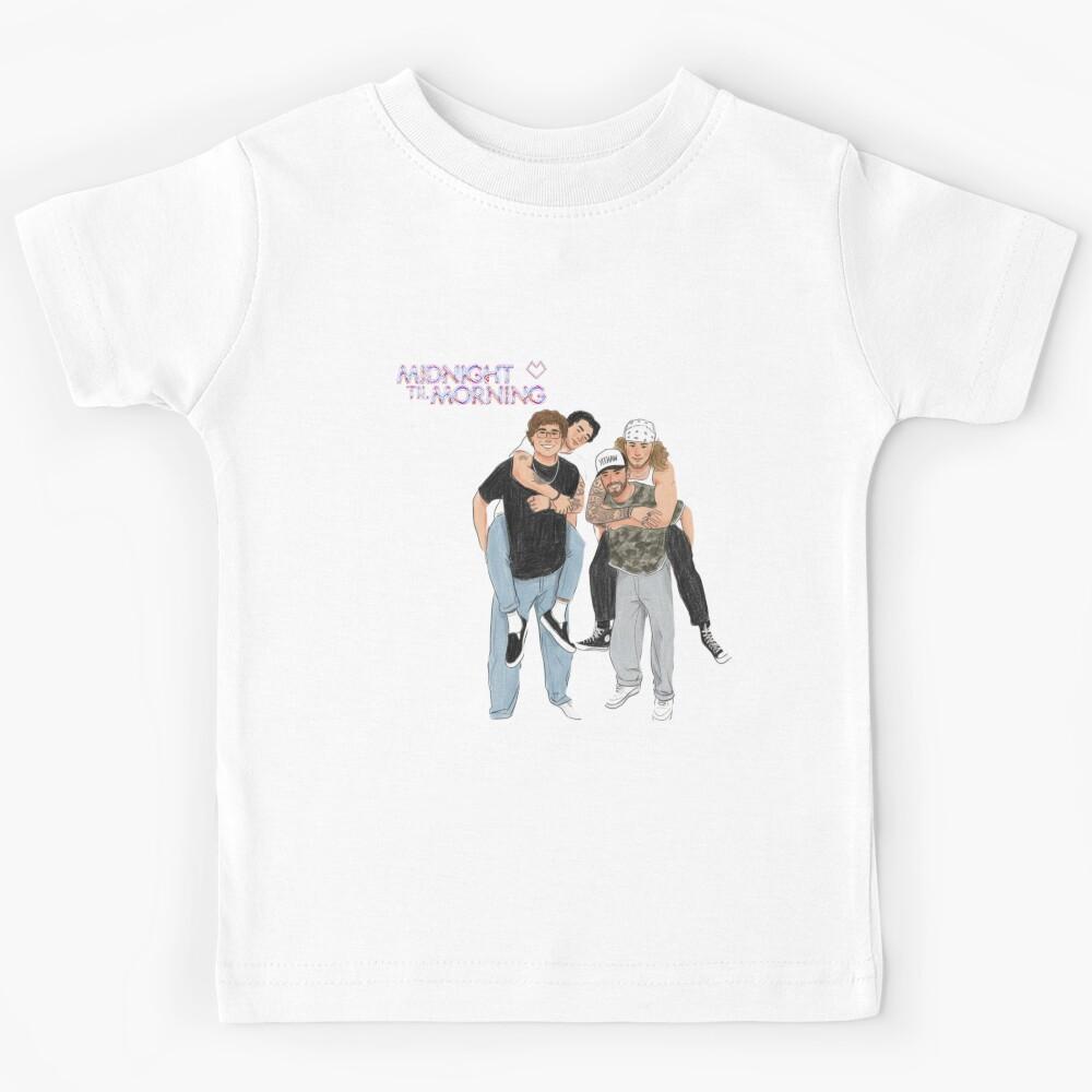 Midnight Til Morning Poster Design sketch style Kids T-Shirt 120