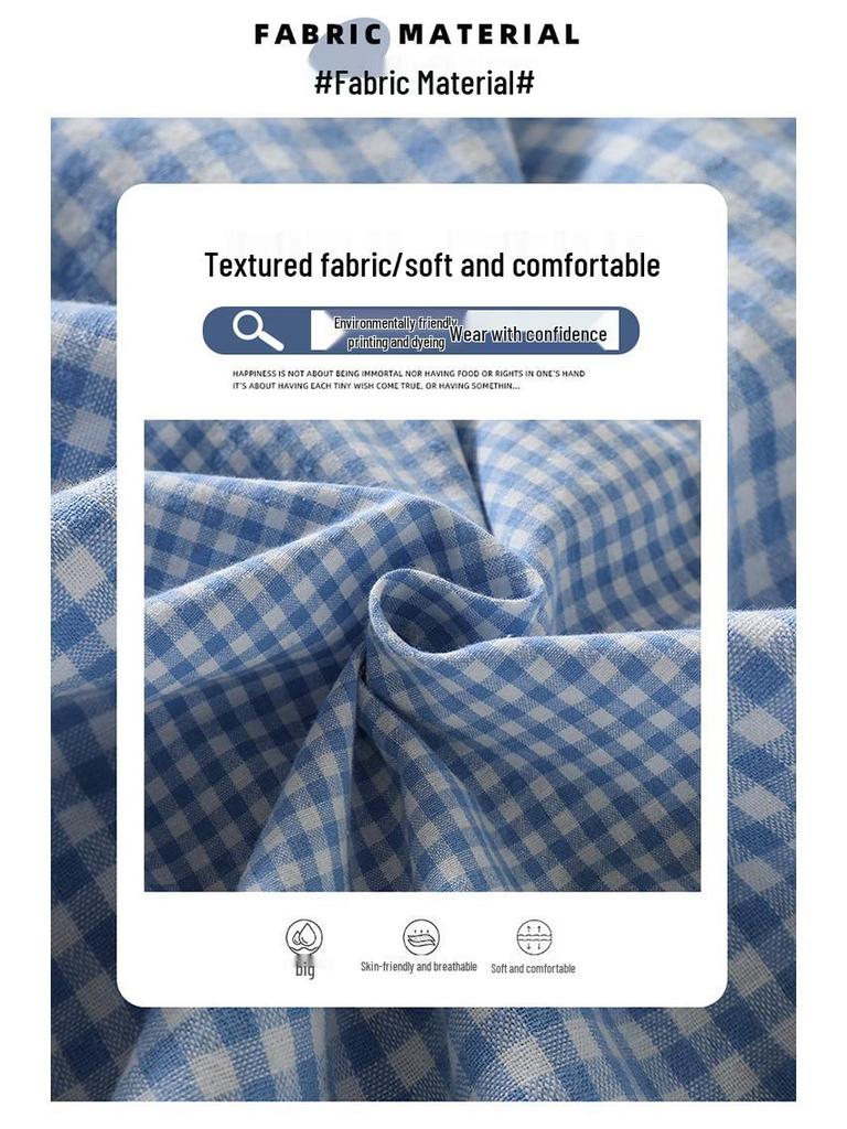 Girls' Plaid Ruffle Shirt - Korean Style Autumn Blouse for Little Girls