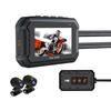 Dual Recording Motorcycle Dash Cam: Front/Rear, HD Night Vision, GPS, Waterproof, WiFi