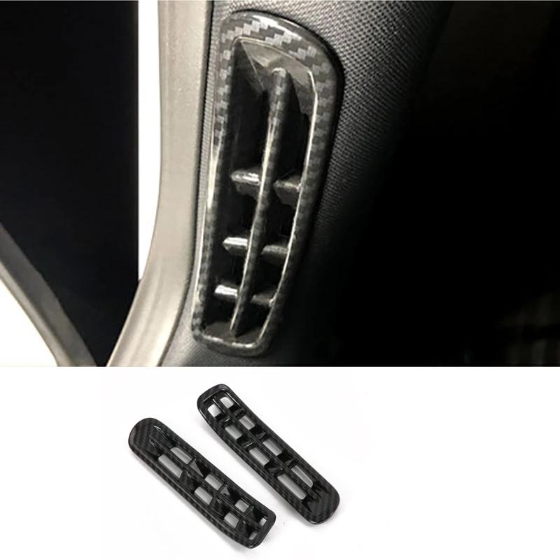 For Ford Focus MK4 Carbon Fiber Look Interior window swtich gear Steering Wheel Headlamp air Switche Button Cover Trim