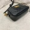 [Pre-Owned] Gucci GG Marmont Small Matelassé Shoulder Bag 'Black' - Very Good #1WG2CTN