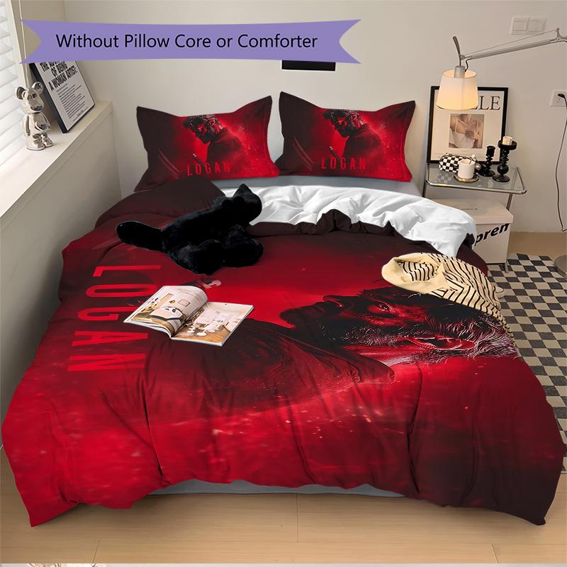 Logan Wolverine'S Final Stand Printed 3pcs Bedding Set Soft Microfiber 1 Duvet Cover And 2 Pillowcases Home Bedroom Decor Xmas Gift K1975
