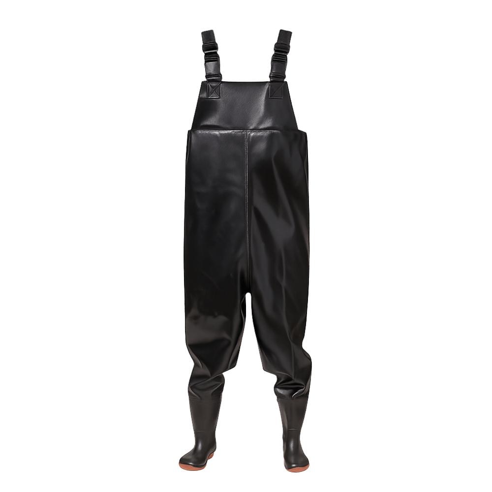 Functionele Waterdichte Borstwadpakken Duurzame Geïsoleerde Viswaterbroeken met Laars Dikke Sneldrogende Bretels Broeken Boerderij Werk