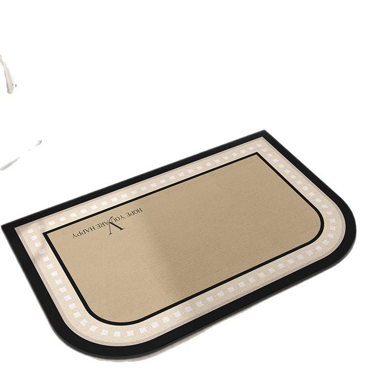 Nordic Light Luxury Non-Slip Diatomaceous Earth Bath Mat - Quick Dry, Water Absorbent, Stain Resistant Foot Pad for Bathrooms