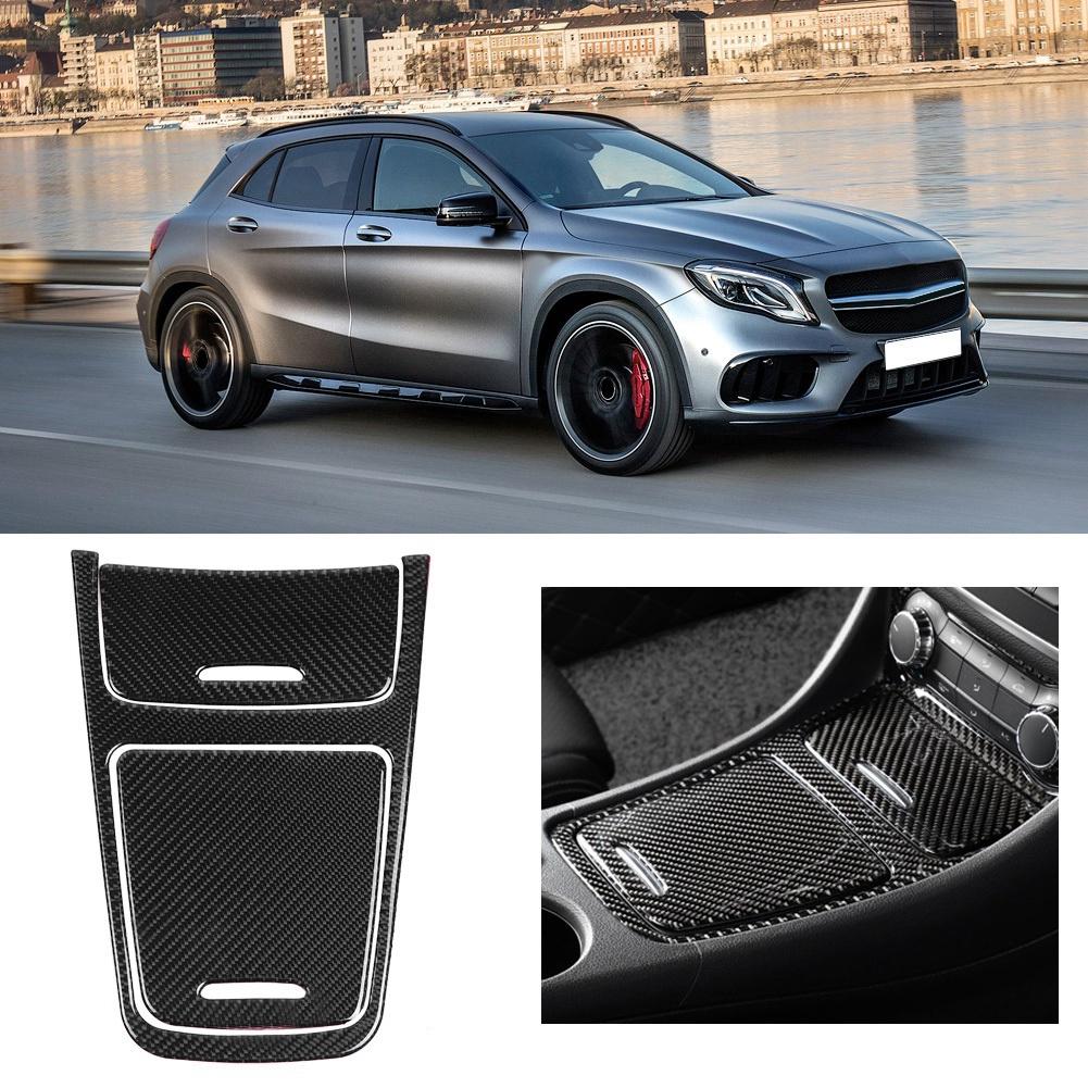 Centraal Bedieningspaneel, Koolstofvezel Middenconsolepaneel Cover Trim voor A-Klasse CLA GLA 2013-2019 Linkshandig