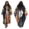 New Women's Multi-Color One Size Cover-Up with Modern Print