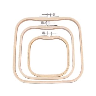 3Pcs Adjustable Square Embroidery Hoop Wood Stitching Frame for Embroidery Needlecraft and Stitching Project