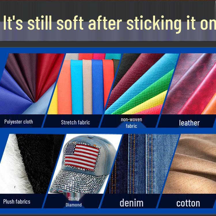 Flexibelt Vattentätt Tygklister för Strass - Genomskinligt, Mjukt Reparationslim