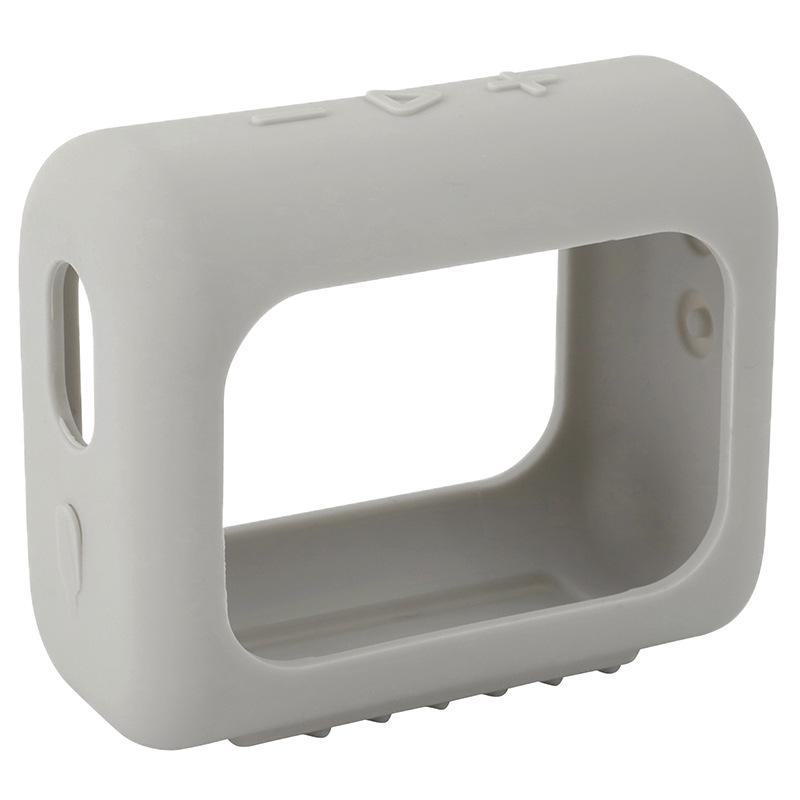 

Силиконовый чехол для Bluetooth-динамика JBL GO3: Защитный чехол Gold Brick и переносная сумка для хранения серебряный серый